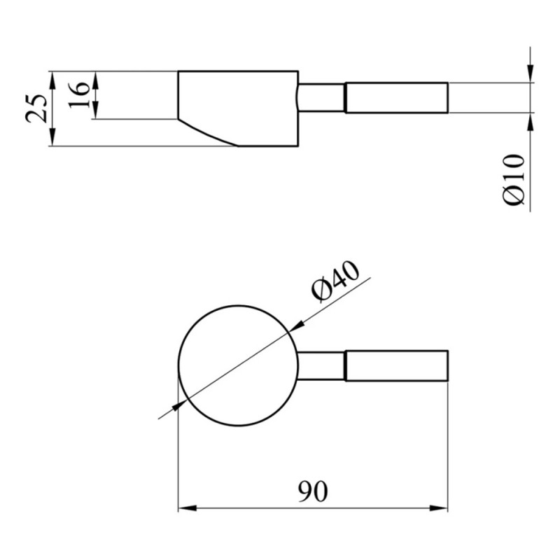 Ручка для змішувача Kroner KRP - ESG935 40 мм