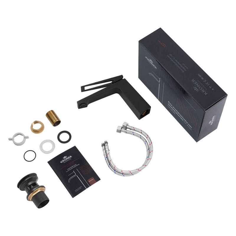 Змішувач для раковини Kroner KRP Ersel - SCH0110BV з донним клапаном