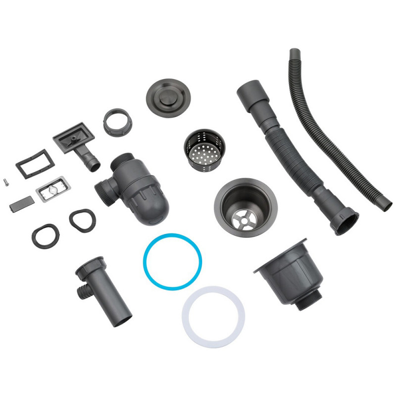 Кухонна мийка Kroner KRP PVD Schwarze - 4050HM (3,0/1,0 мм)