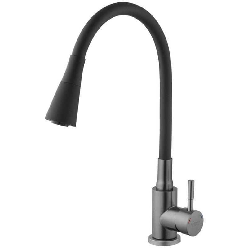 Змішувач кухонний Kroner Edelstahl Klassisch - PVD031BLK