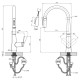 Змішувач для кухні Kroner Element 211569-0101