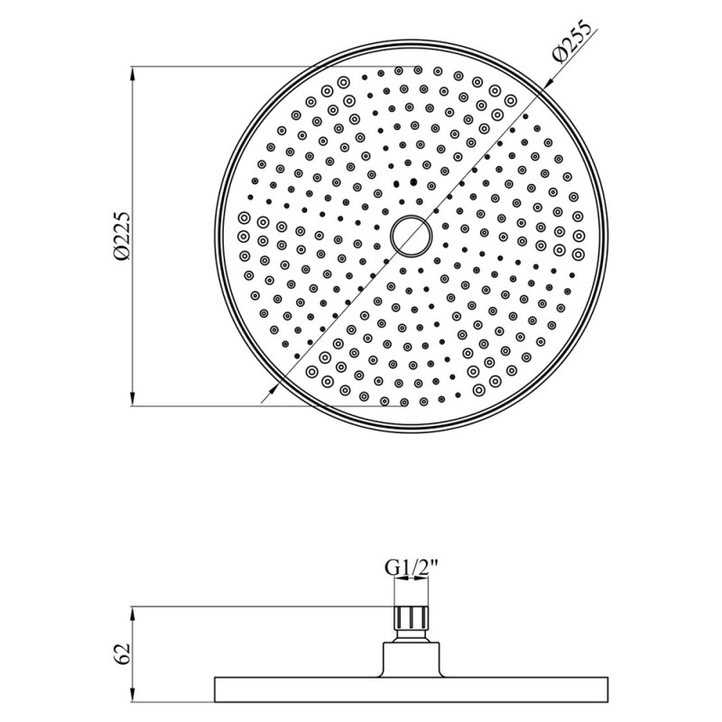 Лійка для верхнього душу Kroner Element 2801532923Z-5301
