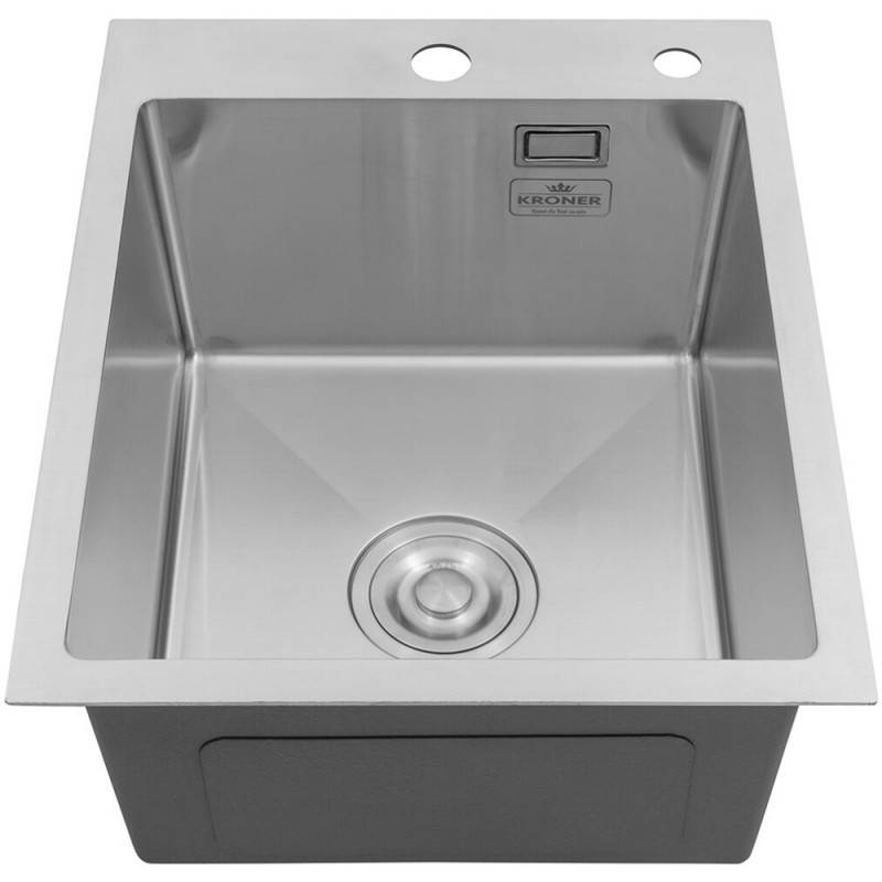 Кухонна мийка Kroner KRP Gebürstet - 4050HM (3,0/1,0 мм)
