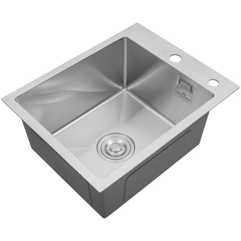 Кухонна мийка Kroner KRP Gebürstet - 4050HM (3,0/1,0 мм)