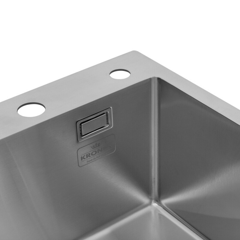 Кухонна мийка Kroner KRP Gebürstet - 4050HM (3,0/1,0 мм)